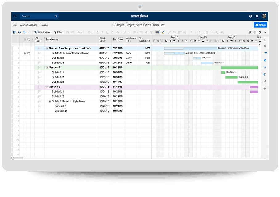 Crea Un Diagramma Di Gantt In Excel Istruzioni E Tutorial