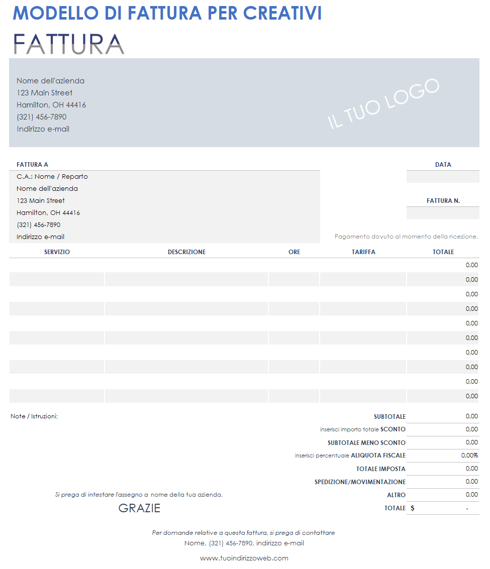 Fattura creativa