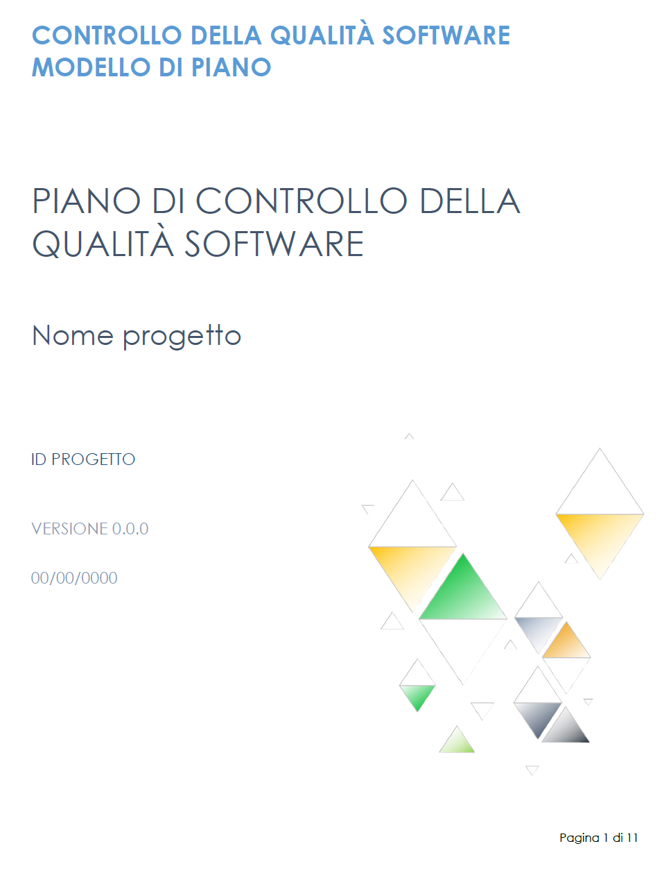 Piano di controllo qualità del software