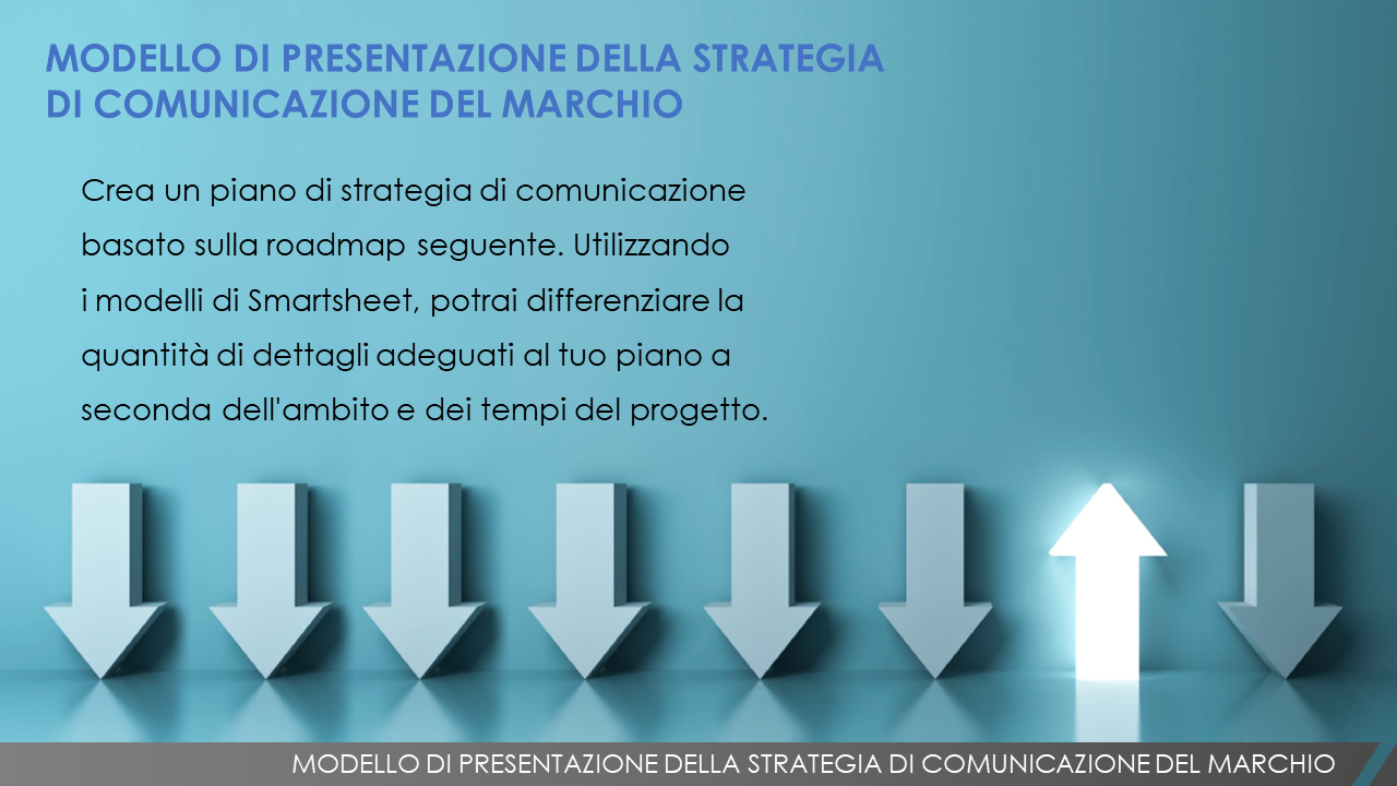 Modello di presentazione della strategia di comunicazione del marchio