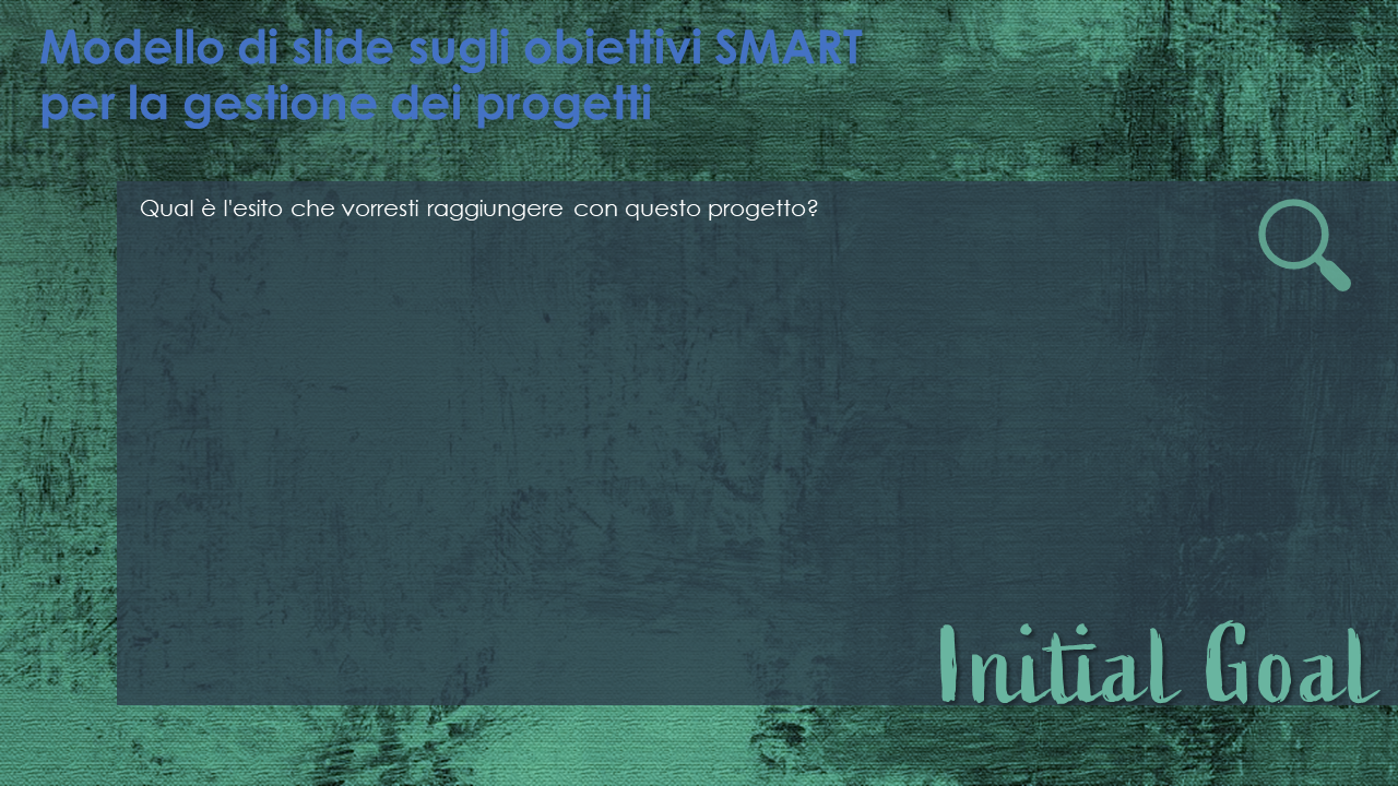  Modello di diapositiva SMART sugli obiettivi per la gestione dei progetti