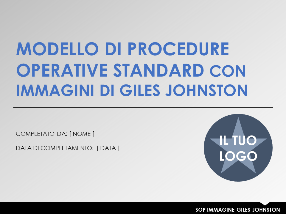  Modello SOP immagine Giles Johnson