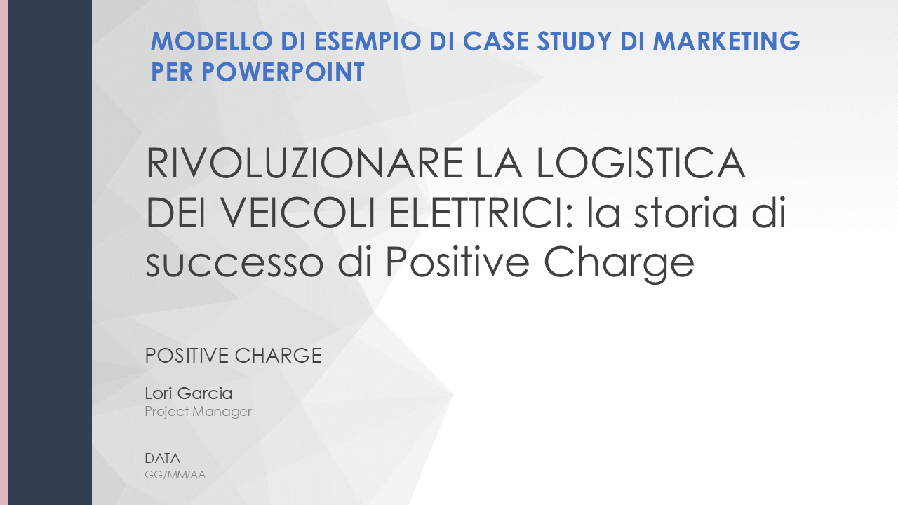 Modello di esempio di studio di caso di marketing PowerPoint