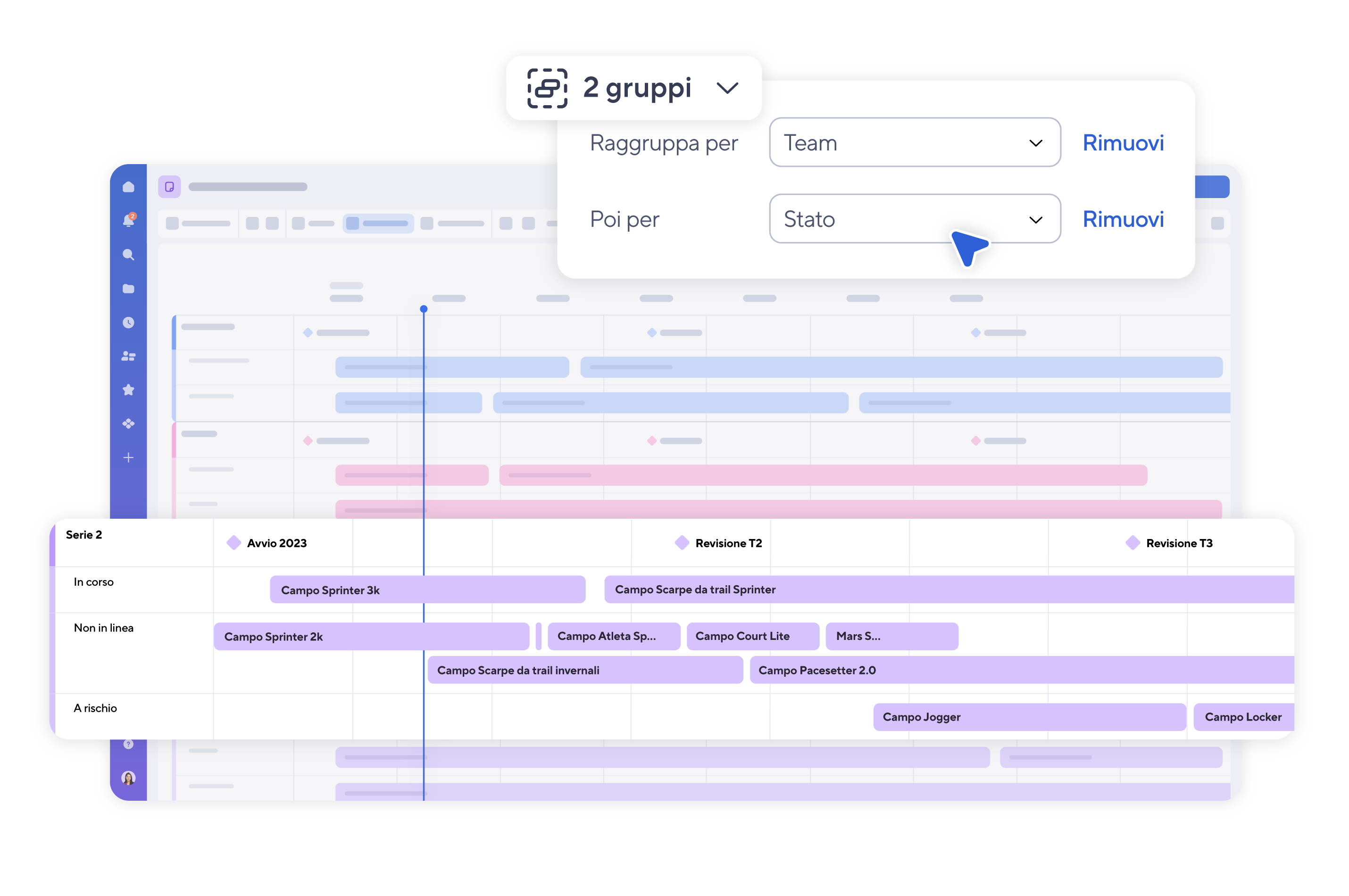 Features Timeline View