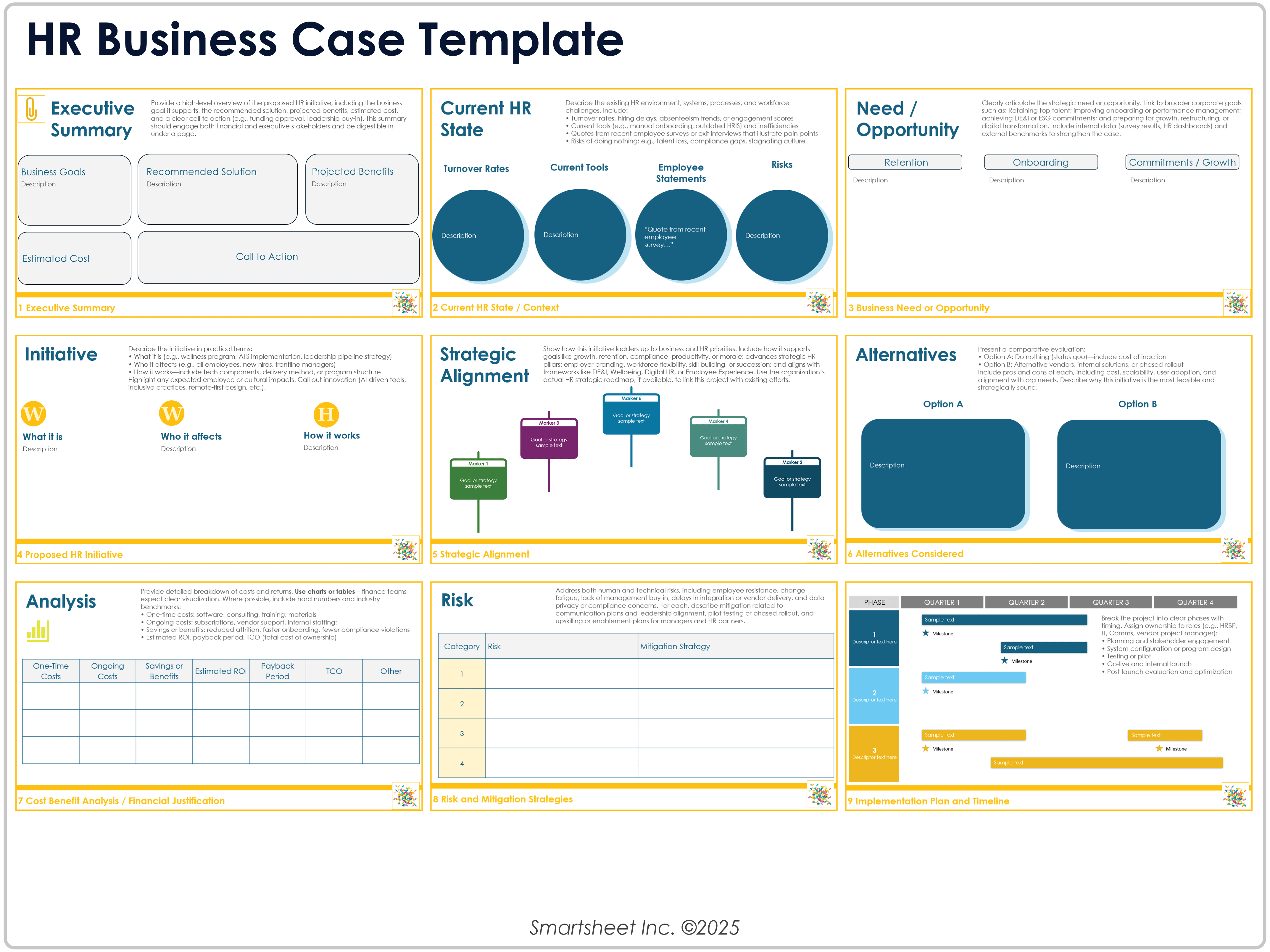 Modello di business case HR