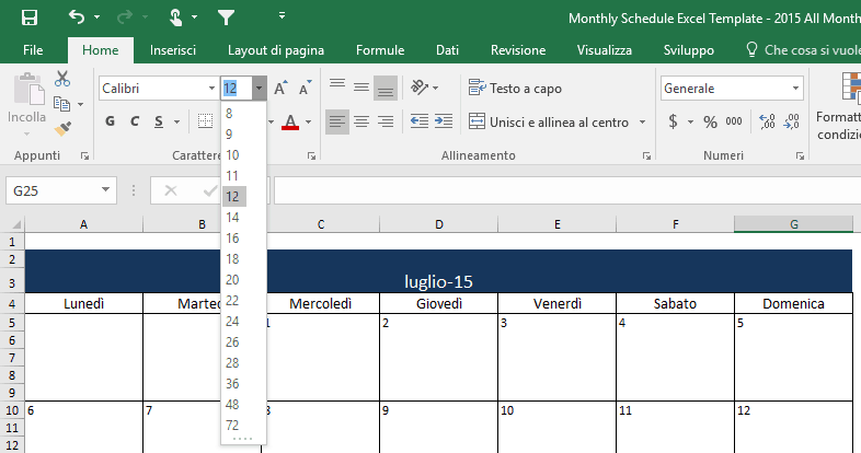 Agenda sicura, Scadenzario corsi online, Programmazione corsi