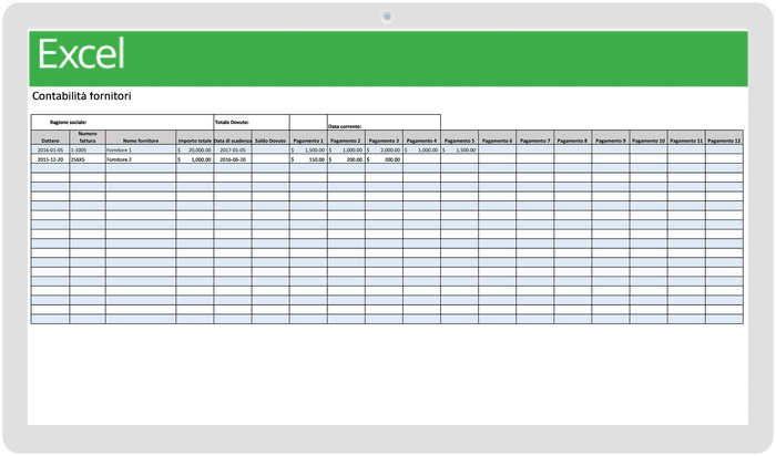 Accounts Payable Ledger Template Updated 37129 - IT