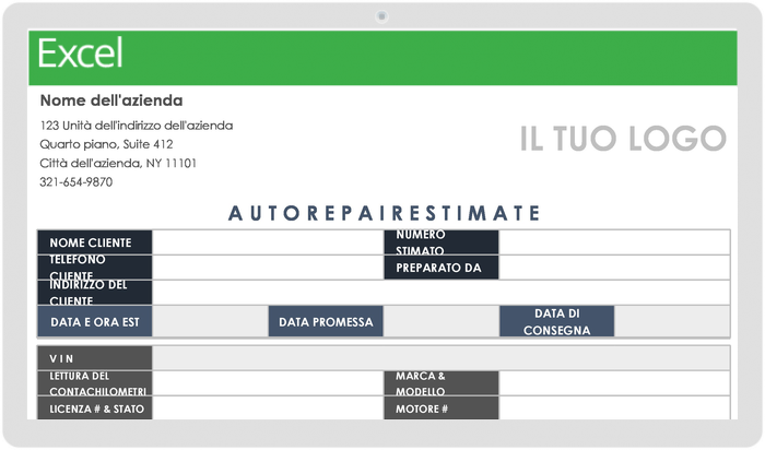  Modello di stima della riparazione automatica