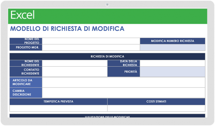 Richiesta di modifica