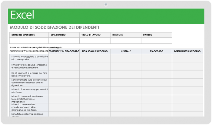 Employee Satisfaction Form