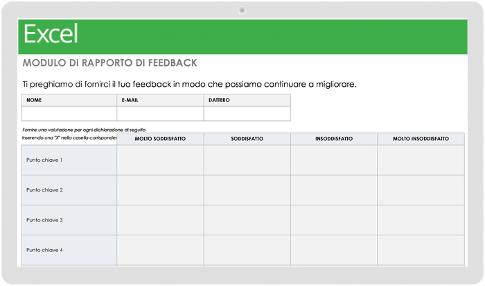 Feedback Report Form