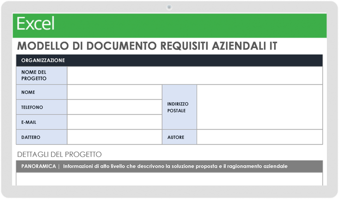 Documento sui requisiti aziendali IT