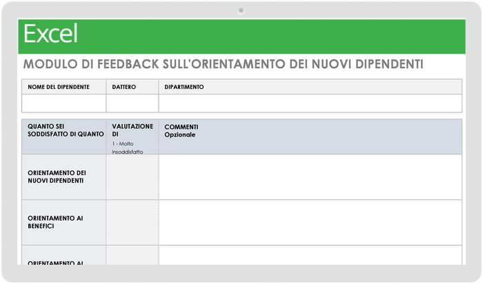 New Employee Orientation Feedback Form