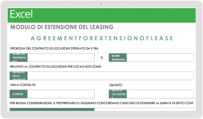  Modello di modulo di estensione per la gestione della proprietà