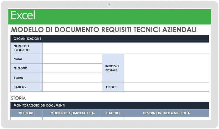 Documento sui requisiti tecnici aziendali