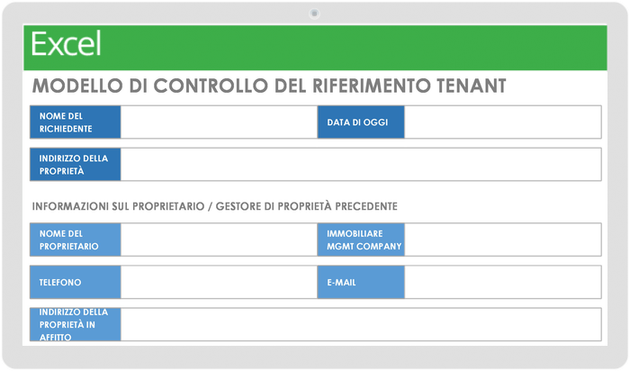  Modello di controllo di riferimento del tenant