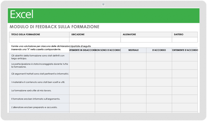 Training Feedback Form