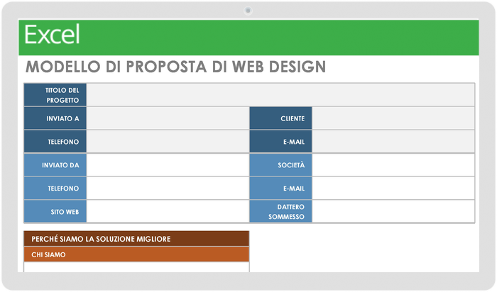  Modello di proposta di web design