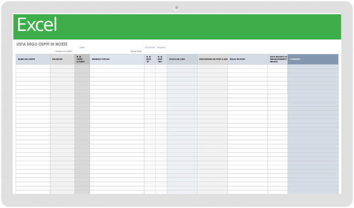 Modelli Di Elenchi Di Contatti Gratuiti Smartsheet 2356