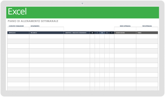 Weekly Training Plan 37233 - IT