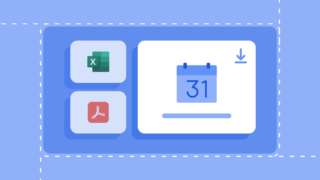 Icone di download modelli con Microsoft Word, Microsoft Excel e immagini stock
