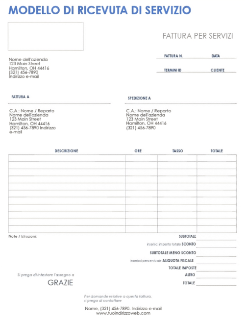 Scarica i modelli di ricevuta PDF gratuiti | Smartsheet