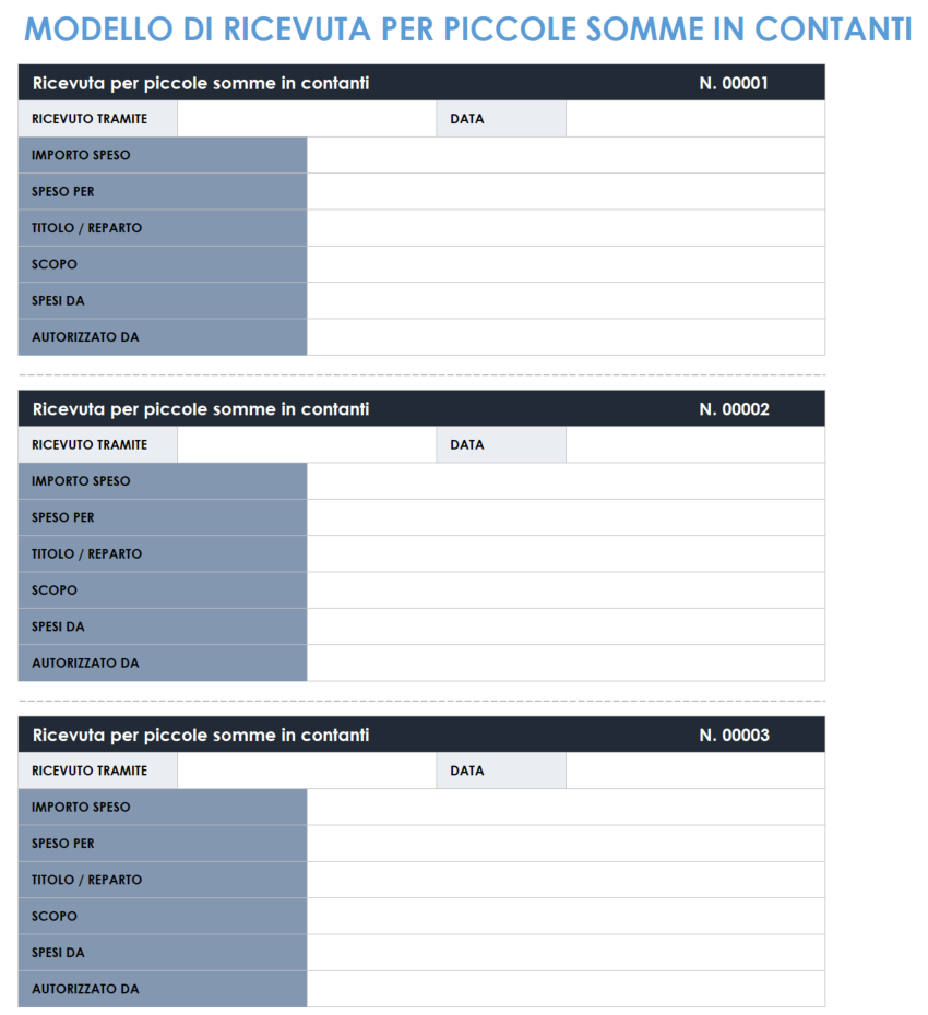 Scarica I Modelli Di Ricevuta Excel Gratuiti | Smartsheet