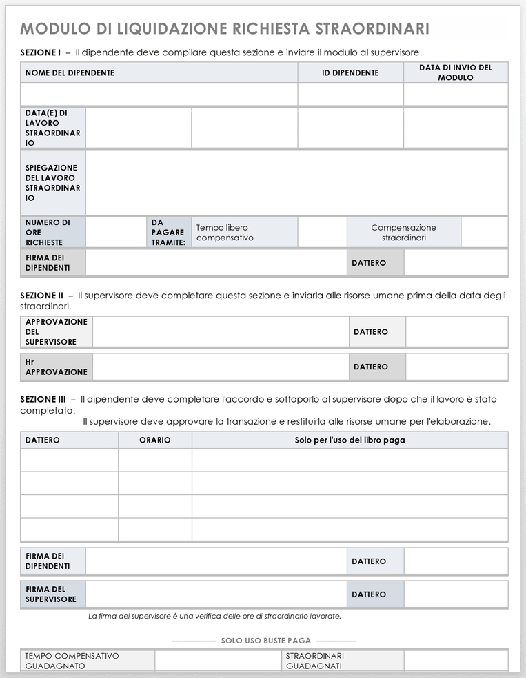 Moduli Gratuiti Di Richiesta Straordinari | Smartsheet