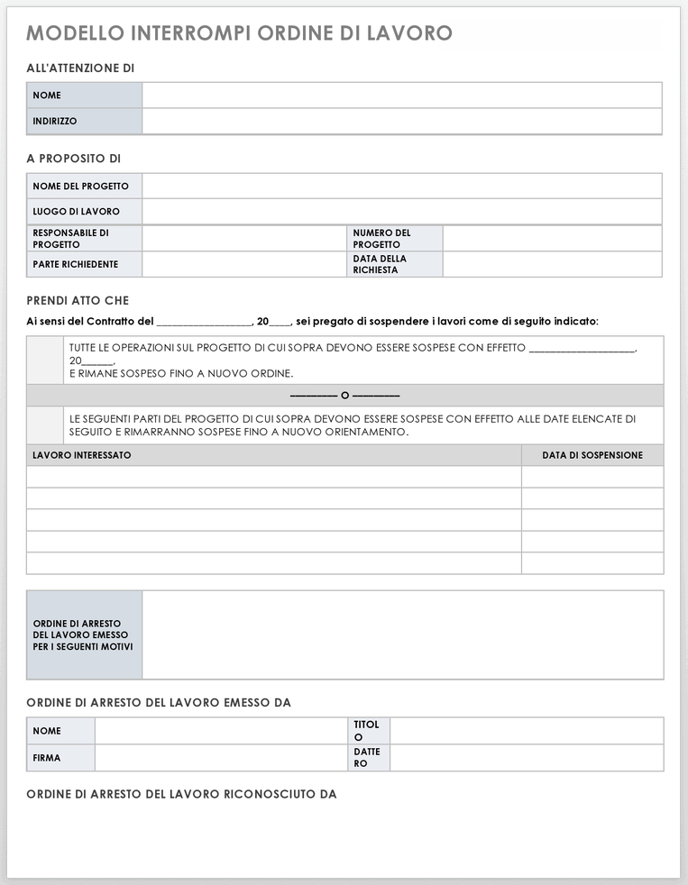 15 Modelli Gratuiti Di Ordini Di Lavoro | Smartsheet