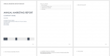 Modello di report di marketing annuale