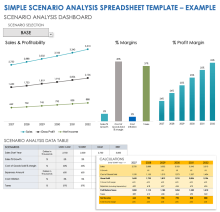 ESEMPIO di modello di foglio di calcolo per l’analisi di scenario semplice
